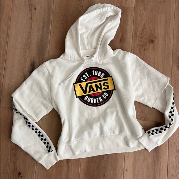 Like New Vans Chromo 2Fer White Hoodie size Large - Picture 3 of 8